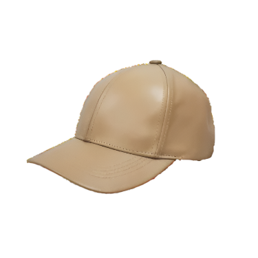 Beige Men's Leather caps 100% Genuine Leather Baseball Unisex Cap