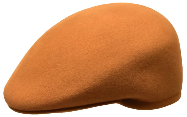 Bruno Capelo Men's Cognac Wool Cap 100% Wool - Design Menswear