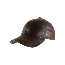 Brown Leather Men's Caps 100% Genuine Leather Baseball Unisex Cap